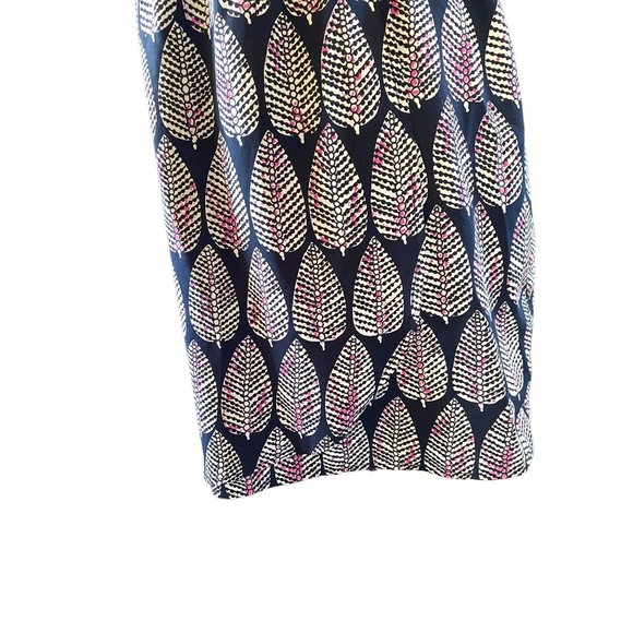 Maison Jules Summer Leaf Print Dress Womens M - Picture 8 of 8